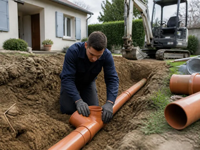 Travaux de raccordement et mise en conformité d'assainissement